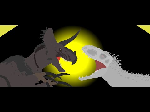 INDOMINUS REX VS ULTIMASAURUS//BATTLE ANIMATION.