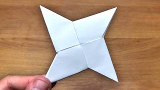 How To Make a Paper Ninja Star (Shuriken) - Origami