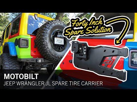 Strong Enough for 40s? Motobilt Jeep Wrangler JL Spare Tire Carrier Review & Install