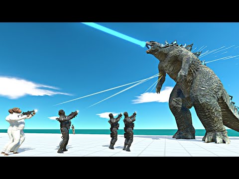 Kaiju Monsters vs Soldier Apes + Commando Bo + Police - Animal Revolt Battle Simulator