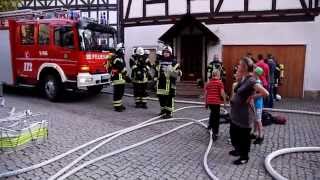 preview picture of video 'Großübung der Feuerwehr Wolfhagen an der Stadtkirche'