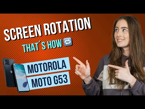 Motorola moto g53 5G – How to enable / disable screen rotation - 📱• 🔄 • 🙅🏼‍♂️ •Tutorial