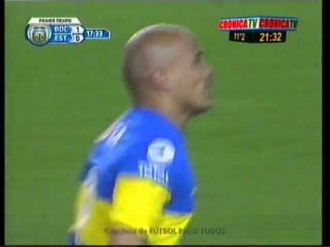Boca Juniors 1 Versus Estudiantes de La Plata 0 Gol de Clemente Rodriguez