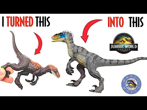 I Made the VELOCIRAPTOR from Jurassic World Rebirth Using an Old Mattel Figure