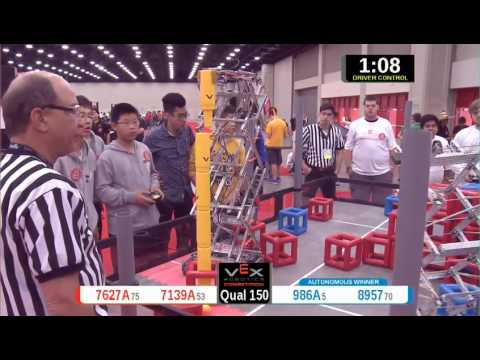 2015 VRC Arts Q150 - 7627A 7139A vs 986A 8957 - 42 to 82 - VEX Worlds 2015 - Arts Division