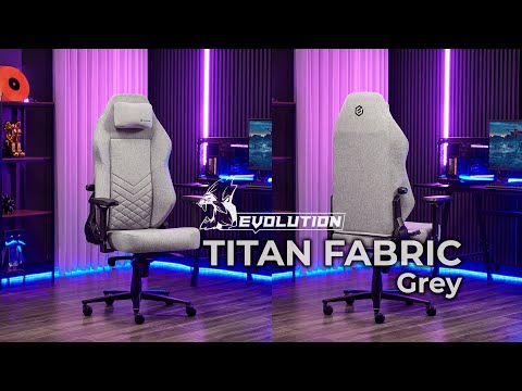 Миниатюра изображения товара Кресло геймерское Evolution Titan Fabric (серый)
