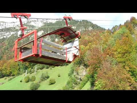 Luftseilbahn Isenthal - Furggelen Bergfahrt 2020 - cable car Switzerland