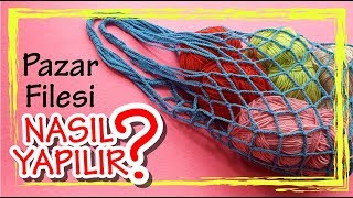 Pazar Alışveriş Filesi Yapımı #örgü#pazar#file#alışveriş#çanta#crochet