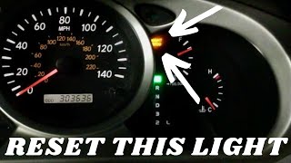 Toyota Highlander Maintenance Light Reset (2001-2006)