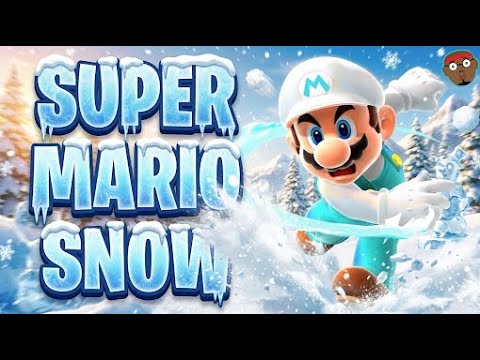 Super Mario Snow Day | Mario Winter Run and FREEZE | Super Mario Winter Rush