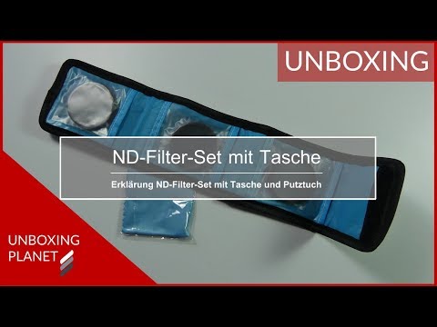 Erklärung ND-Filter-Set mit Tasche und Putztuch - Unboxing Planet