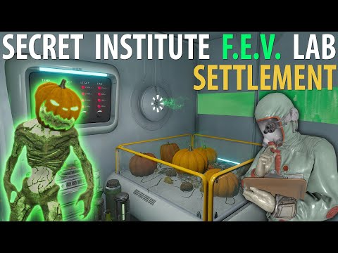 Institute FEV Lab Under Lynn Woods - Fallout 4 Settlement Tour (Part 2)