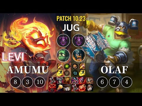 GAM Levi Amumu vs Olaf Jungle - KR Patch 10.23