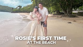 ROSIE'S FIRST TIME AT THE BEACH | Jessy Mendiola