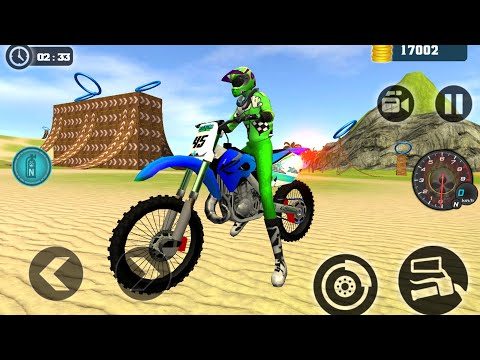 Extreme Motocross beach 3d Driving Bike Stunt #3 - Motorbike Racing Best Bike game Android Gameplay