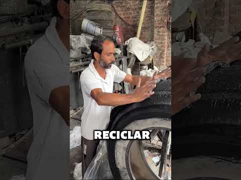No me lo vas a creer: así resucitan un neumático inservible  #reparación #creatividad