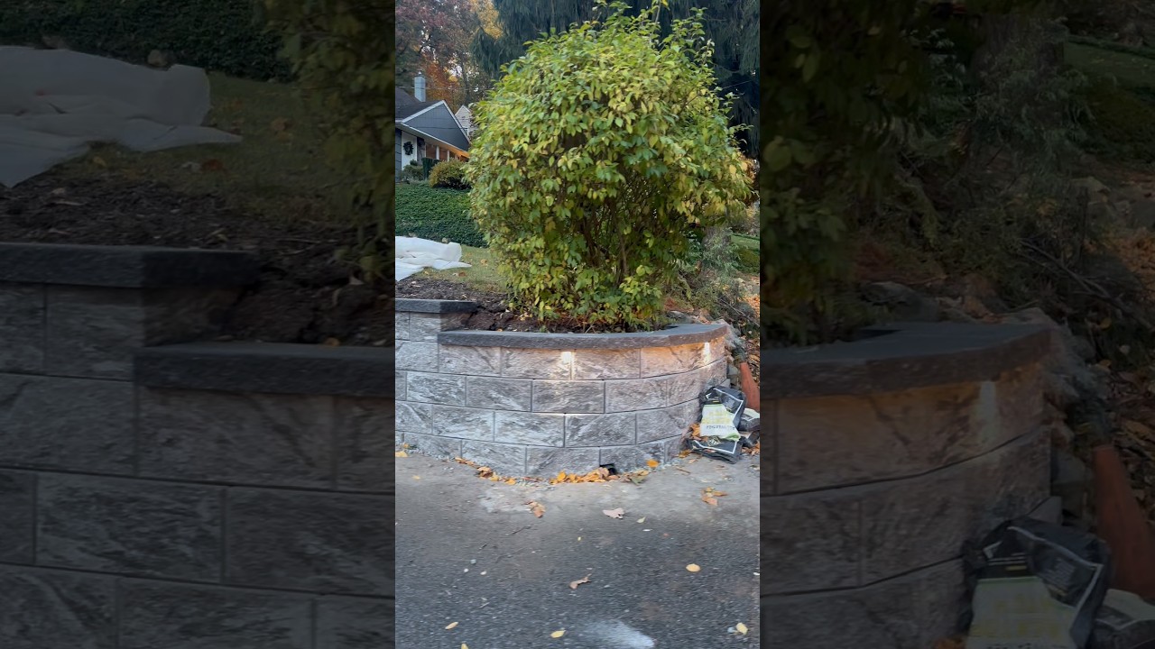Before & After: New Retaining Wall Installation in Morris County, NJ