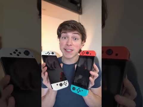 Nintendo Switch OLED vs. Base Switch #shorts #nintendo #switch #zelda #botw #gaming #console