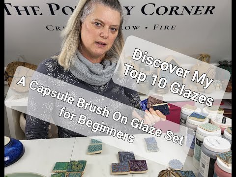 TOP 10 BRUSH-ON GLAZES FOR POTTERY - My Capsule Glaze Selection for the Beginner (Pottery Tutorial)