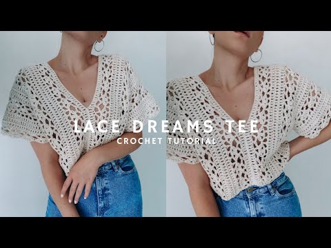 🤍 I'M IN LOVE WITH THIS LACE CROCHET TEE 🤍 | STEP BY STEP TUTORIAL