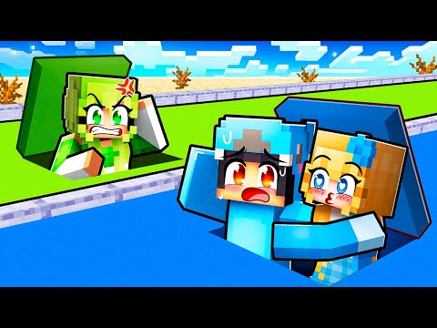 Surviving in ONE COLOR DOOMSDAY BUNKER CHUNK With MY CRAZY FAN GIRLS!