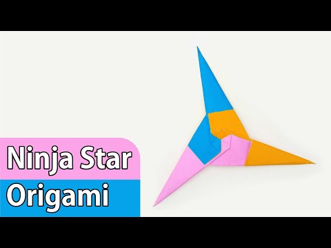 Origami Shuriken Origami Ninja Star Tutorial