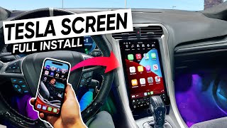 Ford Fusion TESLA SCREEN Install!