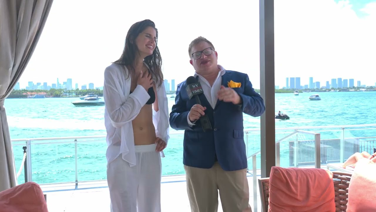 Model Actress Producer Livia Pullman interviewed at the Mondrian Hotel South Beach