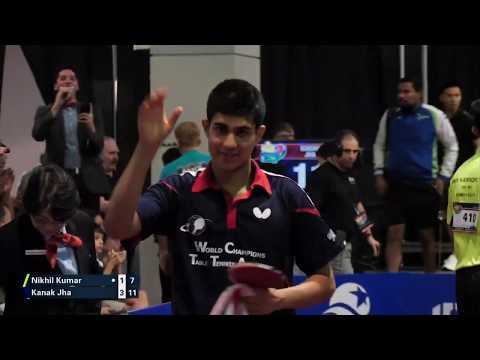 2019 US National Table Tennis Championships - Mens Final - Kanak Jha vs Nikhil Kumar (Highlights)