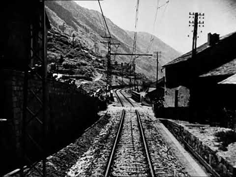 Le transpyrénéen, d'Ax-les-Thermes à la Tour de Carol, via Mérens-les-Vals en 1930.
