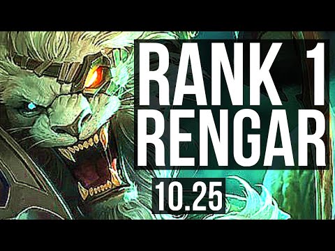RENGAR vs KAYN (JUNGLE) | Rank 1 Rengar, 10/3/7, Dominating | EUW Challenger | v10.25