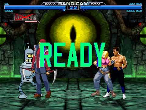 MUGEN Request: Axl Low & Bender Vs Blue Mary & Johnny Cage MK2