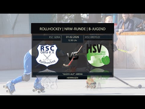 🏑 ROLLHOCKEY | NRW-LIGA | B-JUGEND | 🔴 RSC GERA 🆚 🔴 HSV KREFELD