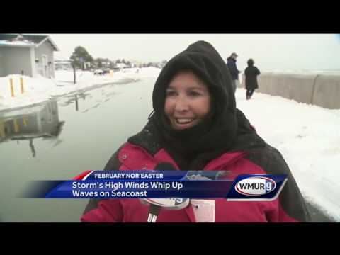 Officials monitor coast after nor'easter