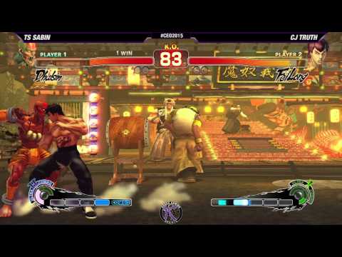 #CEO2015 #USF4 Top 32 L1 - TS Sabin (SIM) vs CJ Truth (FEI)