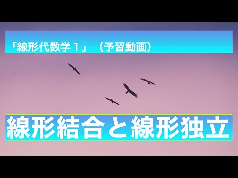 線形結合について詳しく解説