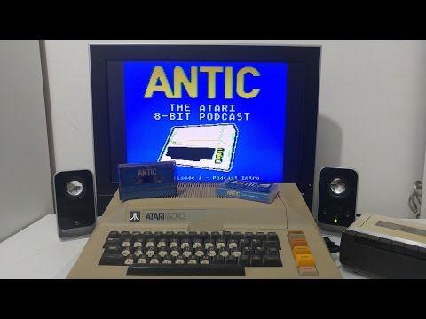 Playing the Antic Podcast show Episode 1 on a real Atari 800 computer