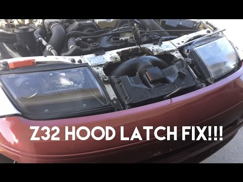 Z32 Hood Latch Fix