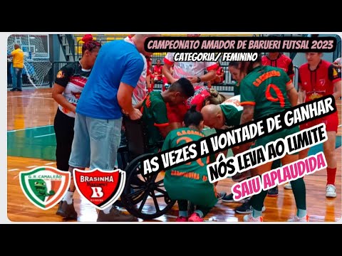Semifinal Feminino entre Camaleões x Brasinha pelo campeonato amador de Barueri futsal 2023