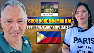 Manila Condo Rentals  🇵🇭: Costs & best areas. Acqua Residence and Knightsbridge 