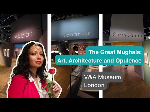 Virtual tour of The Great Mughals exhibition at V&A London | Museum walk