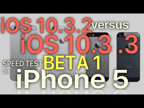 iPhone 5 : iOS 10.3.2 vs iOS 10.3.3 Beta 1 Speed Test (Build 14G5028a)