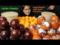 Eating Kheer Kala Jamun Gulab Jamun Orange Rasgulla Big Bites Asmr Eating Mukbang