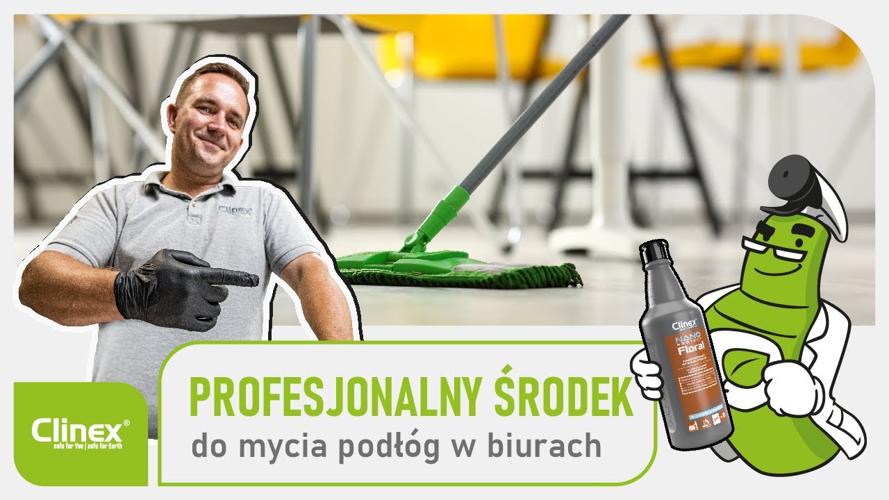 🧹Profesjonalny Środek do Mycia Podłóg w Biurach Oparty na Polimerach!