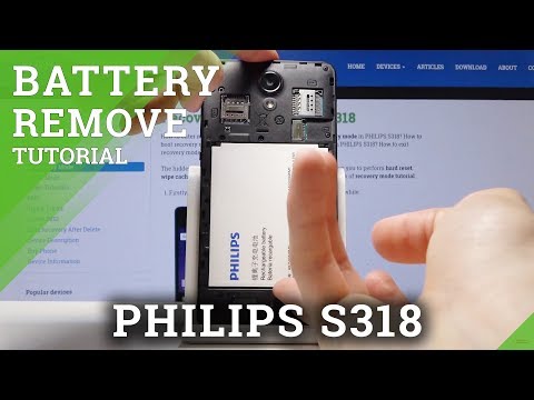 How to Soft Reset PHILIPS S318 - Remove Battery