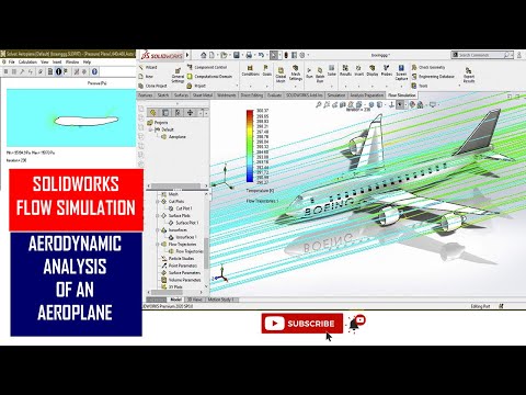 ⚡ Solidworks Flow Simulation | Aerodynamics Analysis Solidworks | Lift Force in Solidworks