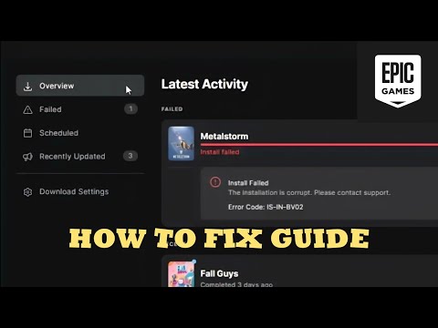 Error Code IS-IN-BVD2 Epic Launcher Installation FIX Guide 2025