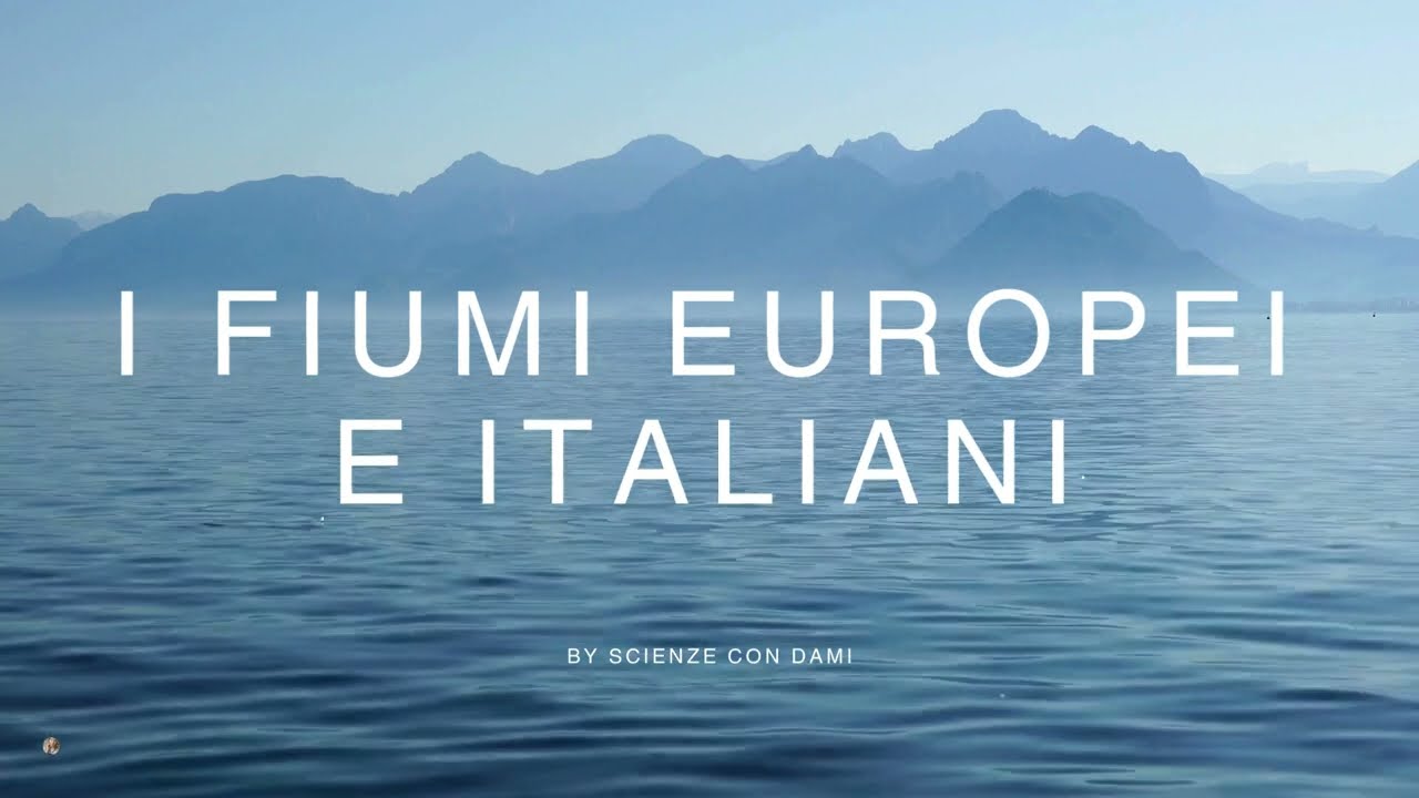 Riassunto sui fiumi Europei ed Italiani, versanti Idrografici, scuola media classe 1. Geografia