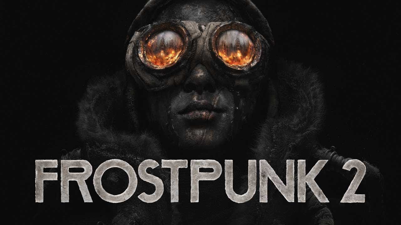 Frostpunk 2 promotional scene showing a leader overlooking a frozen expanding city with industrial districts