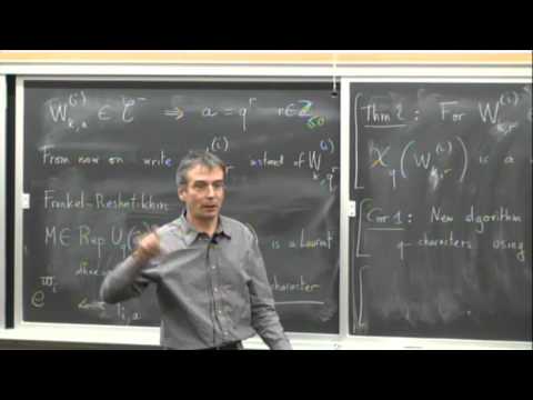 Bernard Leclerc: A cluster algebra approach to q-characters of Kirillov-Reshetikhin modules
